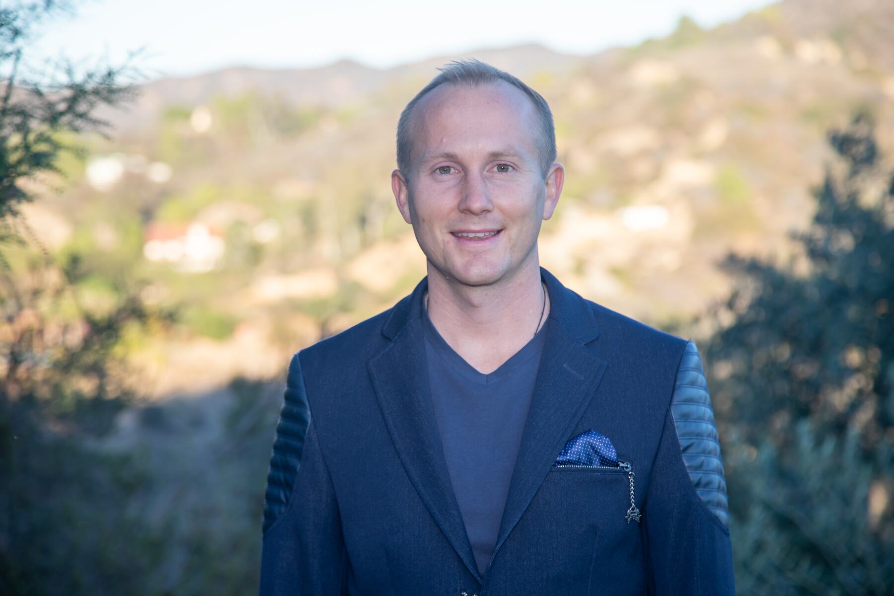 Clifton Smith, portrait outdoors in Topanga